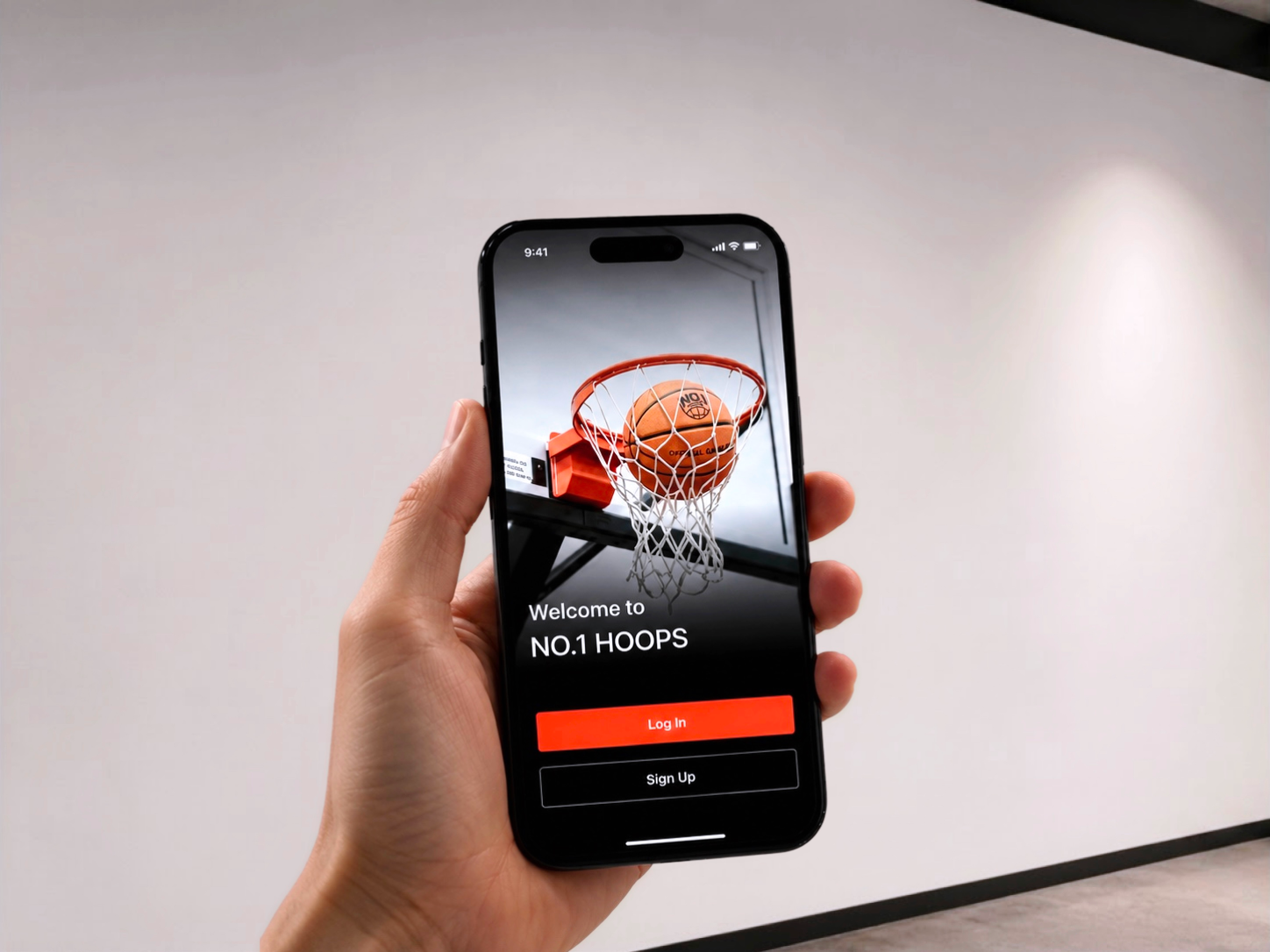The No.1 Hoops app open on a phone